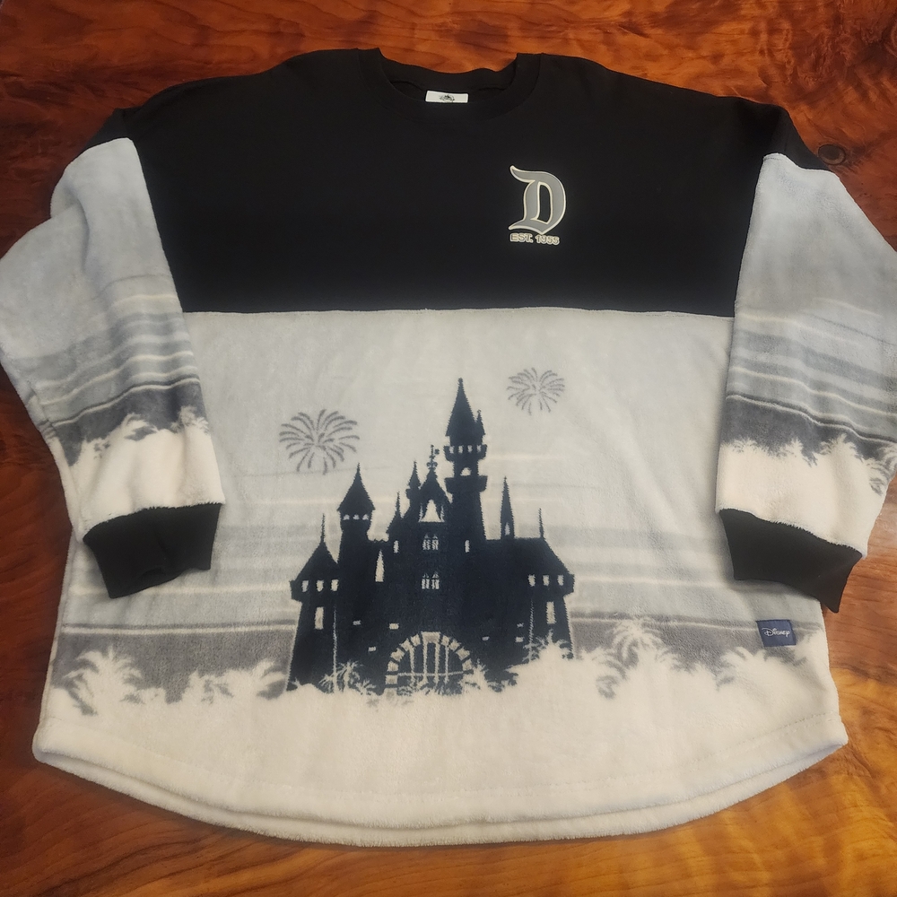 Disney Black and Gray Castle Hoodie